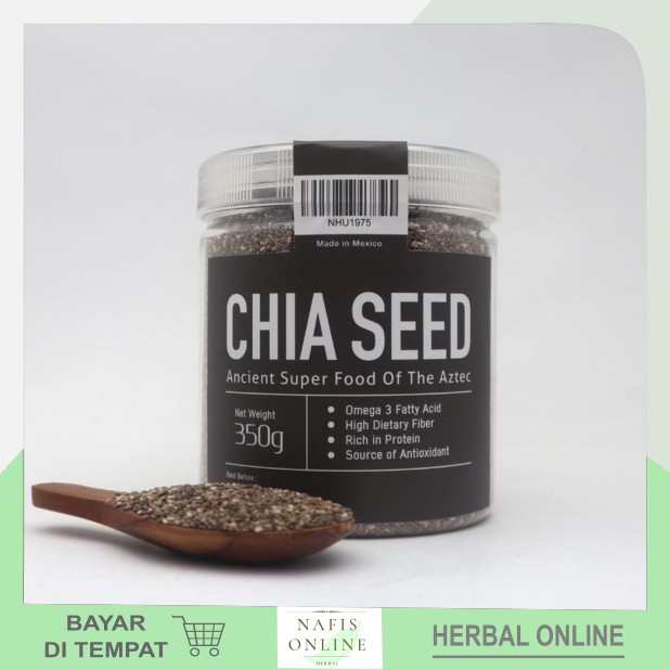 

Black Chia Seed Organik Mexico 350 gr Almahera Asli Original