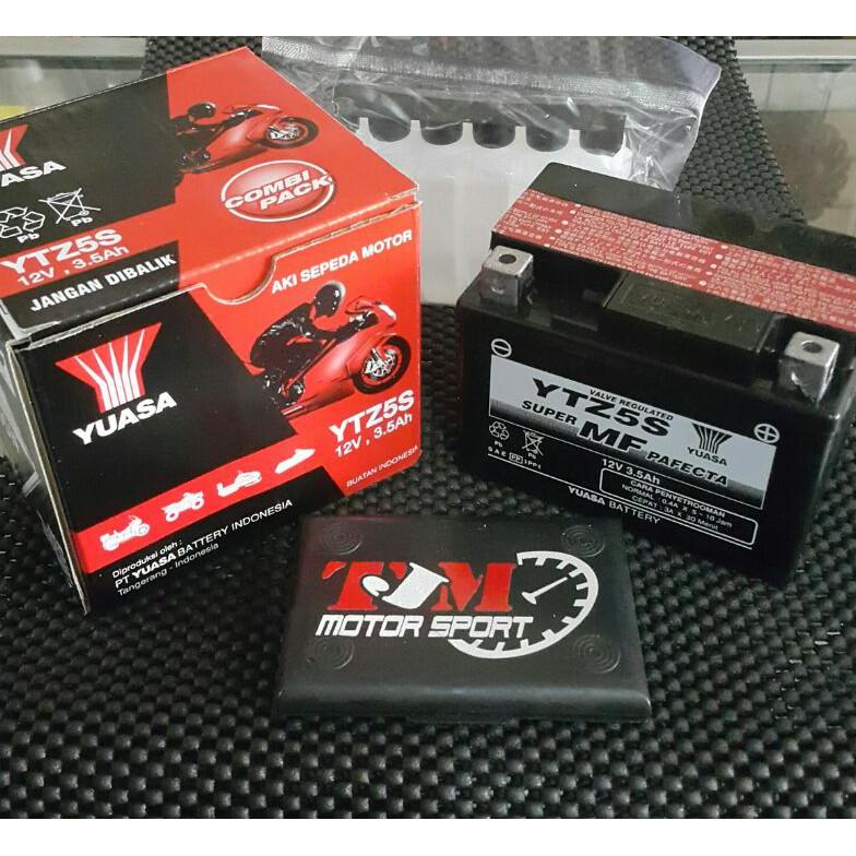 AKI YUASA 3.5 A YTZ-5S KARISMA BEAT MIO SOUL SUPRA 125X AKI KERING 3.5 A