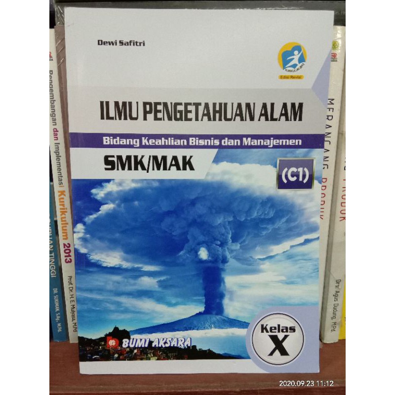 IPA  Ilmu Pengetahuan Alam  SMK kelas X/10 Bumi Aksara