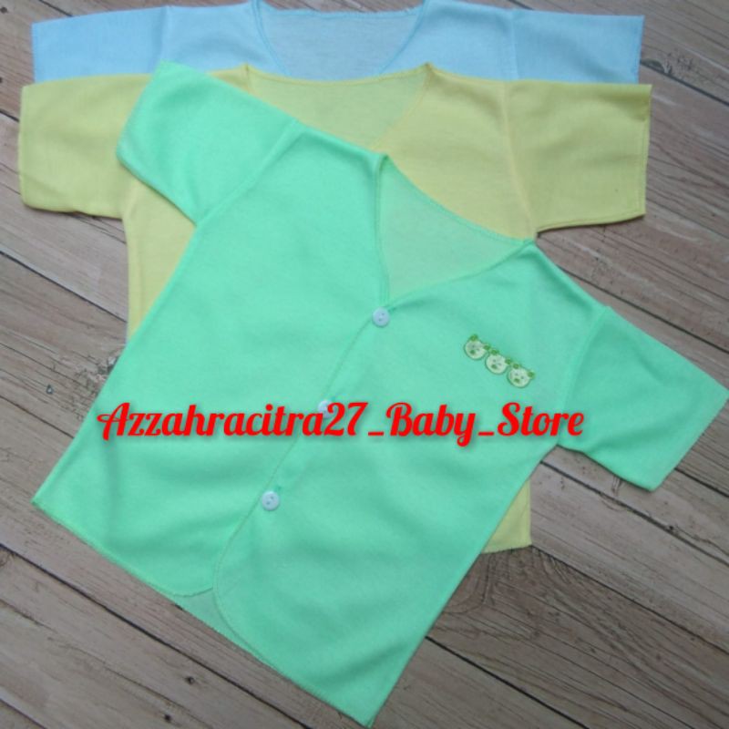 DOLPHIN 6PC Baju Bayi Pendek Newborn Warna SNI Lembut Berkualitas