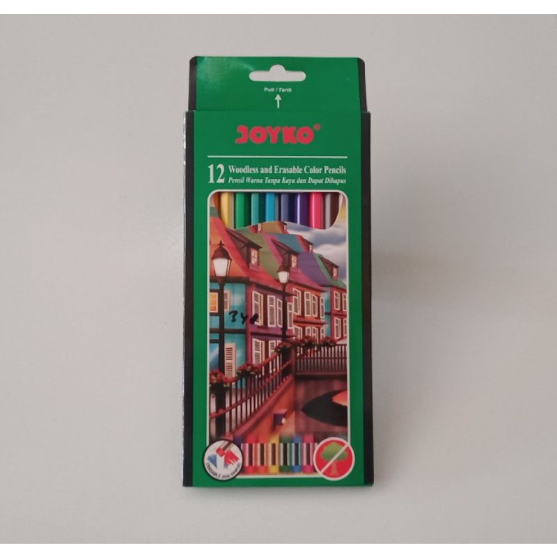 

12 JOYKO Woodles and Erasable Color Pencils CP - 109