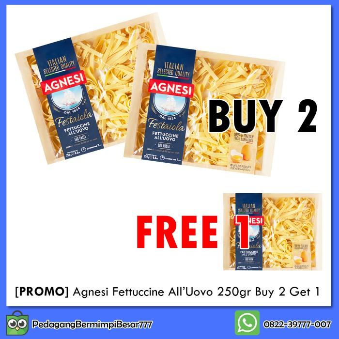 

Promo Agnesi Fettuccine All'Uovo 250gr Buy 2 Get 1 | Pasta Asli Italia Best Seller