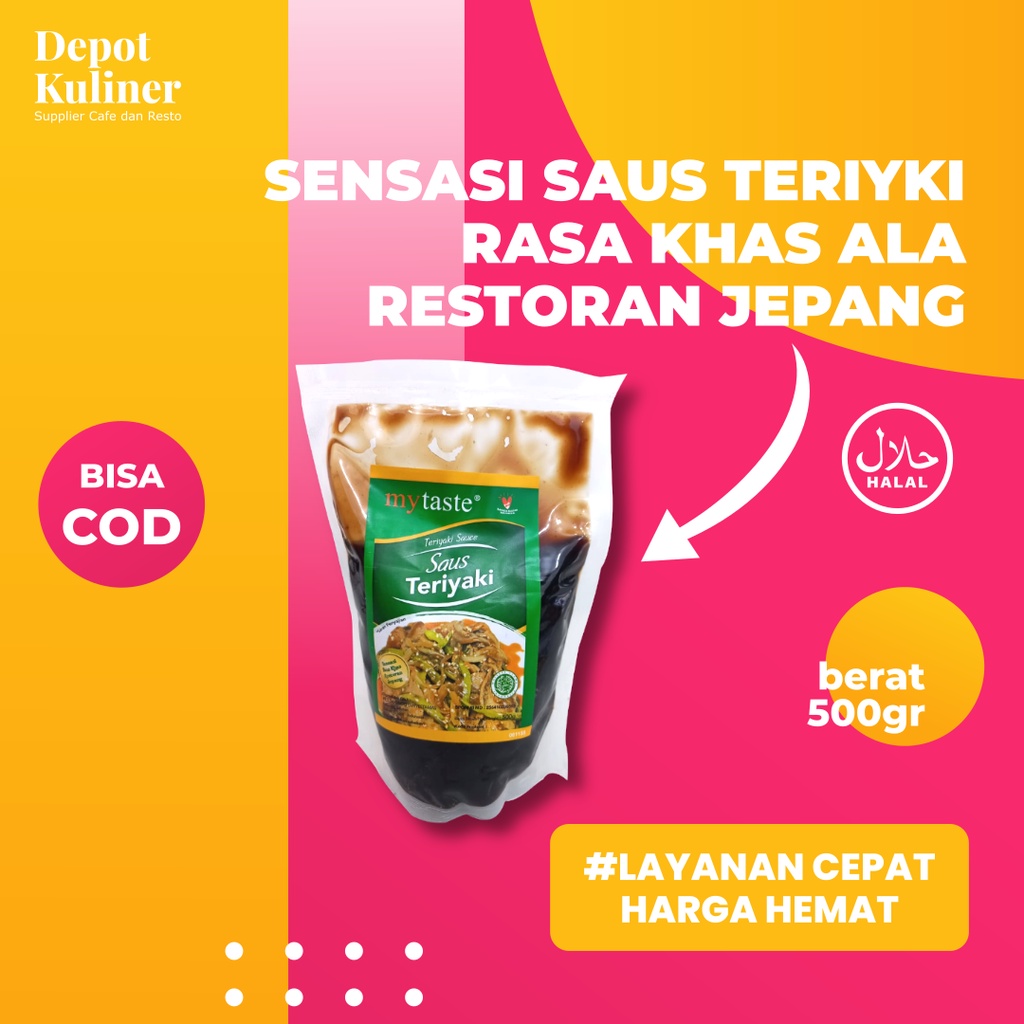 Saus Teriyaki Mytaste 500gr Pouch Teriyaki Sauce