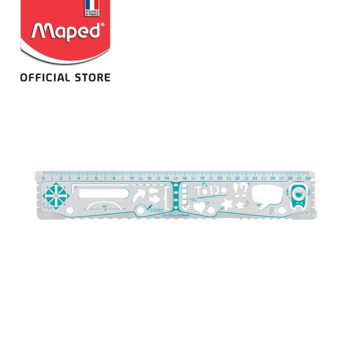 Maped Penggaris Geo Notes Flat 30 cm