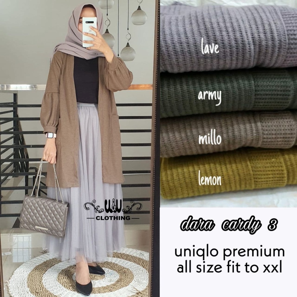 bahan cardigan uniqlo