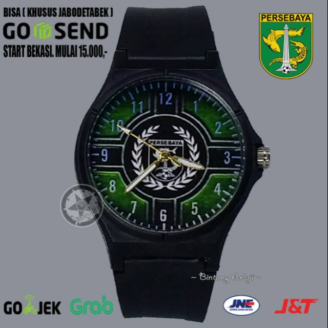 JAM TANGAN PERSEBAYA ANTI AIR (+BOX JAM BB &amp; +BATREI CADANGAN)