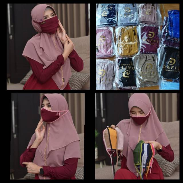 Masker hijab ORI Daffi