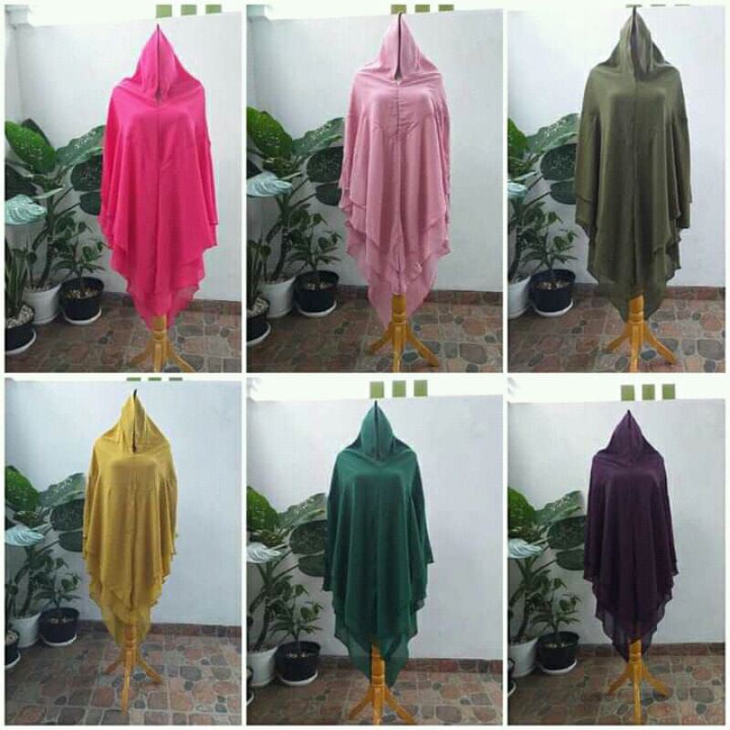 Khimar Syari Ceruty Cintya Matt Ceruty Babydool