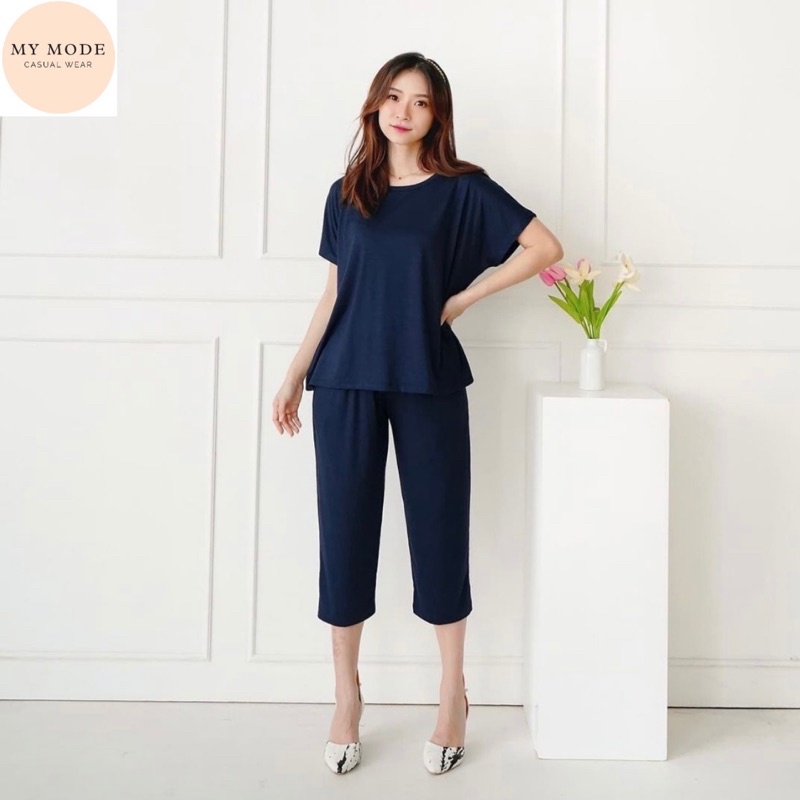 Rayon Set Polos Wanita Best Seller - Setelan Wanita