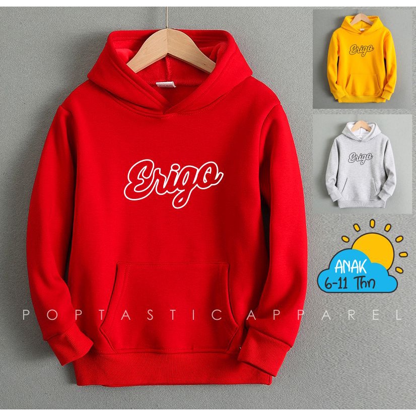 ERIGO Sweater Hoodie anak Laki-laki perempuan LOGO