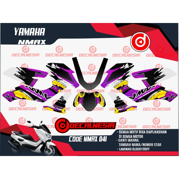 Decal Sticker Motor Yamaha Nmax Modifikasi Variasi Aksesoris Full Body