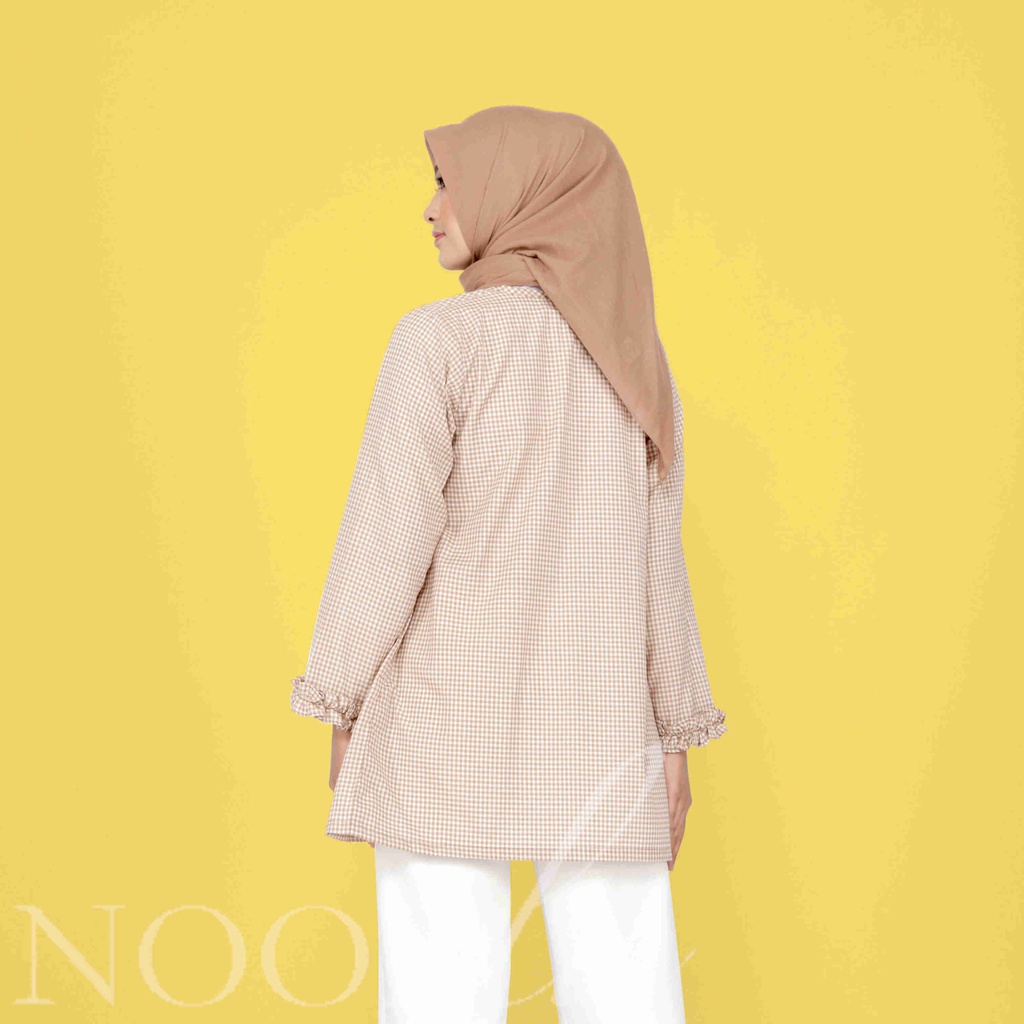 NOORLA - ARA BLOUSE / ATASAN / SHIRT / KEMEJA KOTAK-KOTAK