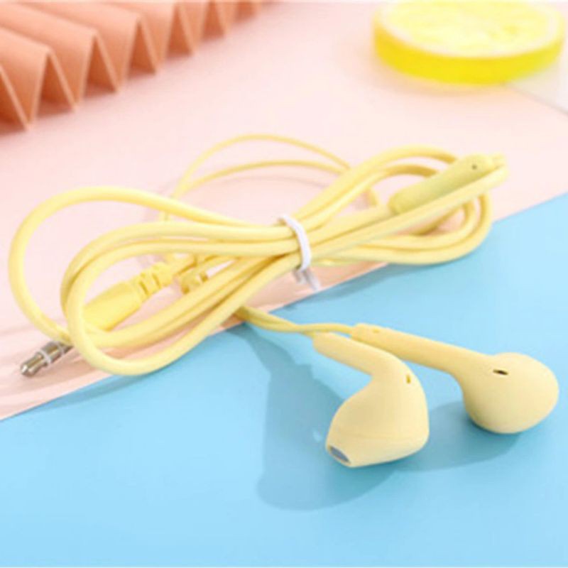 U19 Headset Handsfree Macaraon Full Colour / Earphone Stereo Super Bass