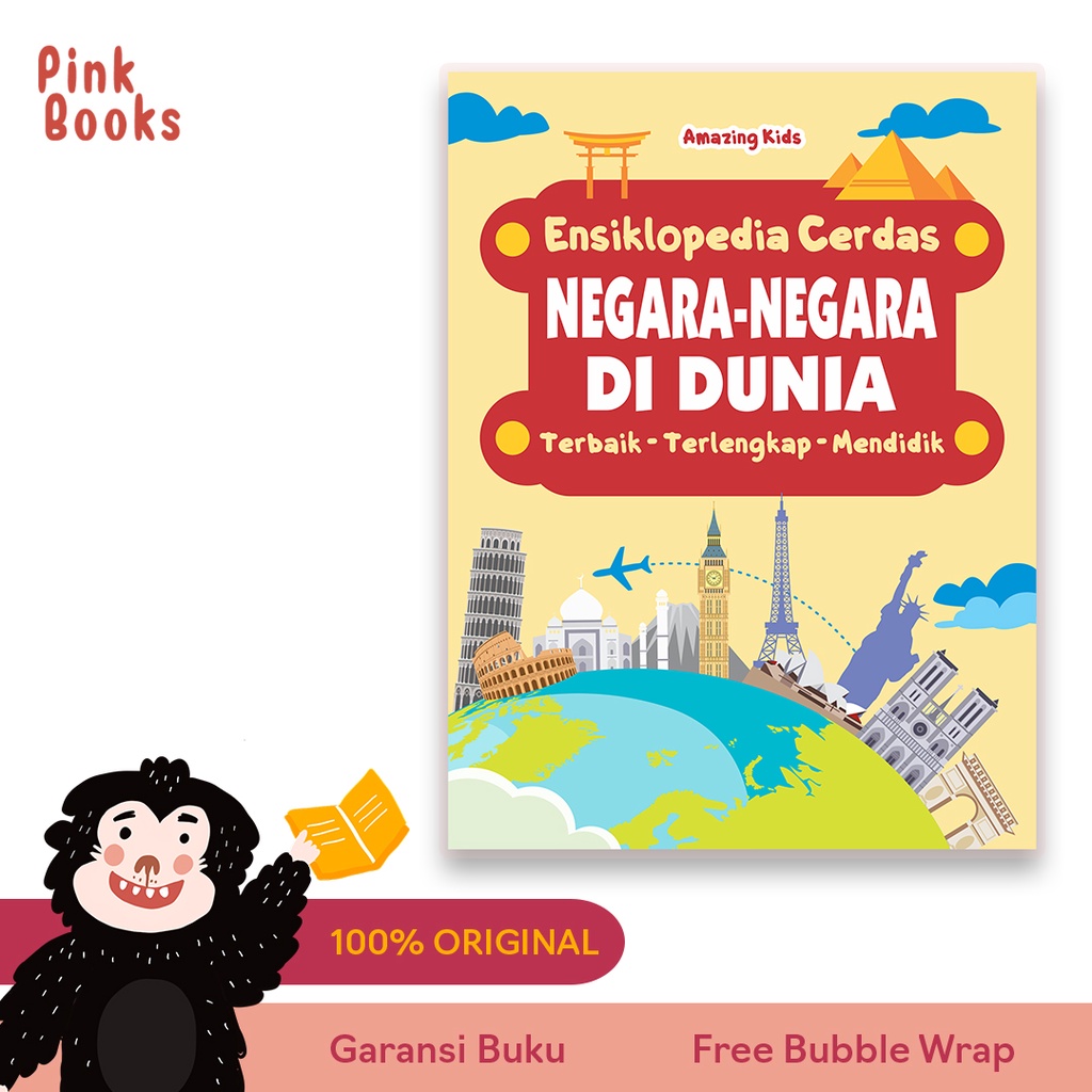 BUKU ANAK : Ensiklopedia Cerdas Negara-Negara Di Dunia : Buku Pengetahuan Umum : Buku Edukasi Anak