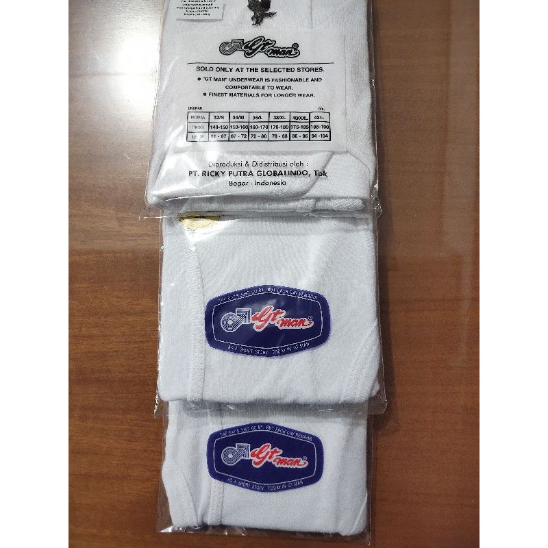 PROMO 1 PCS CELANA GT MAN PUTIH 704 B + MASKER 1 PCS