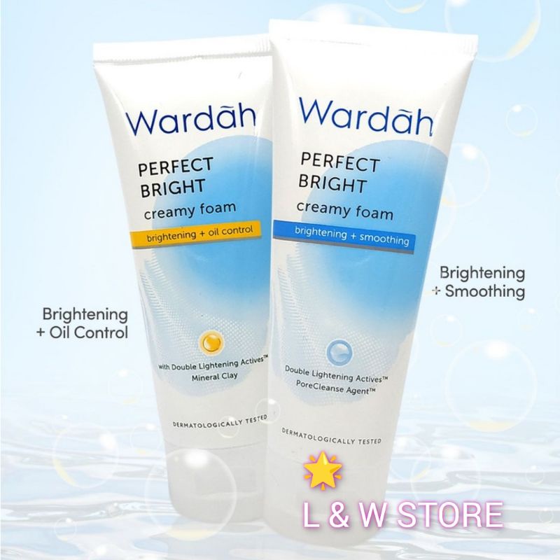 WARDAH Perfect Bright Creamy Foam/Facial Foam Oil Control/BPOM