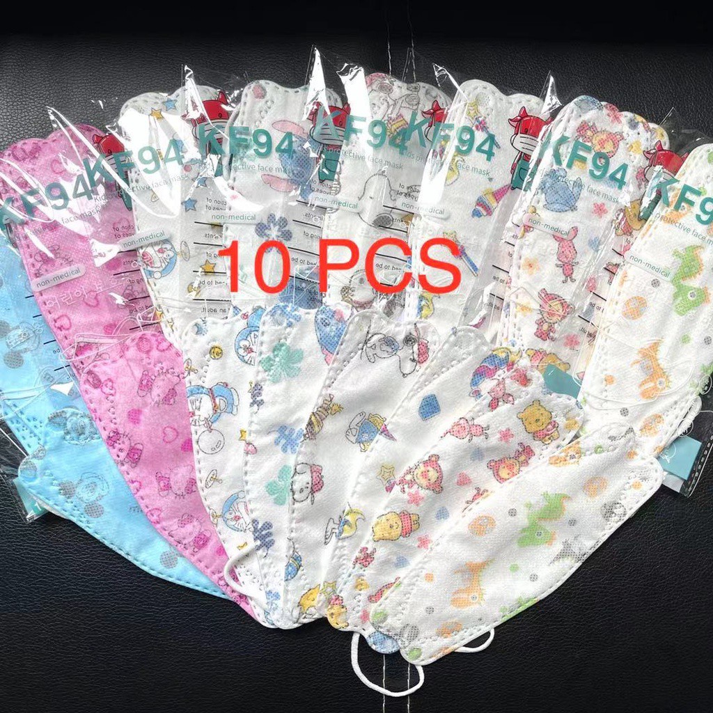 MASKER ANAK KF94 MOTIF KARAKTER 4 PLY PREMIUM QUALITY ISI 10 PCS