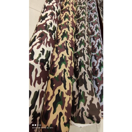 Kain Katun Stretch Melar Motif Army Militer