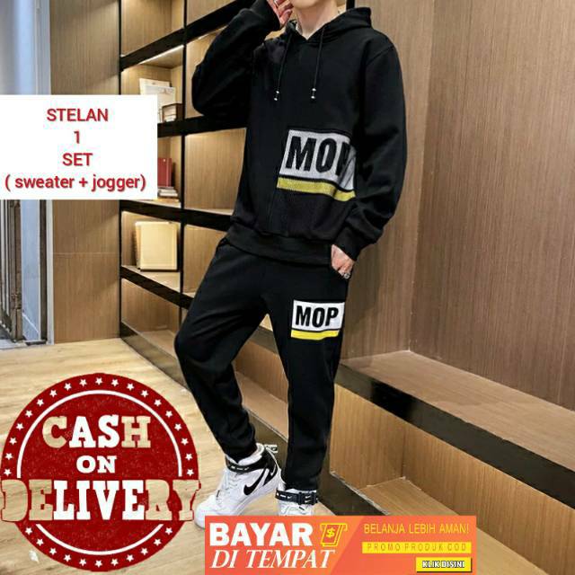 (COD) MUKZHOP - STELAN MOP ( sweater + jogger)