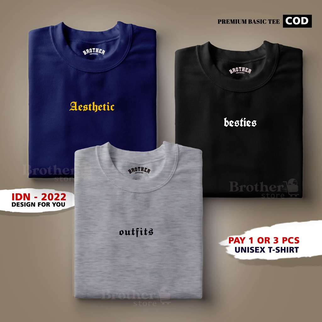 BUY 1 OR 3 PCS ( PROMO COD ) BROTHER STORE / Kaos Distro100% Catoon Combed 24s / ArticelDABTA