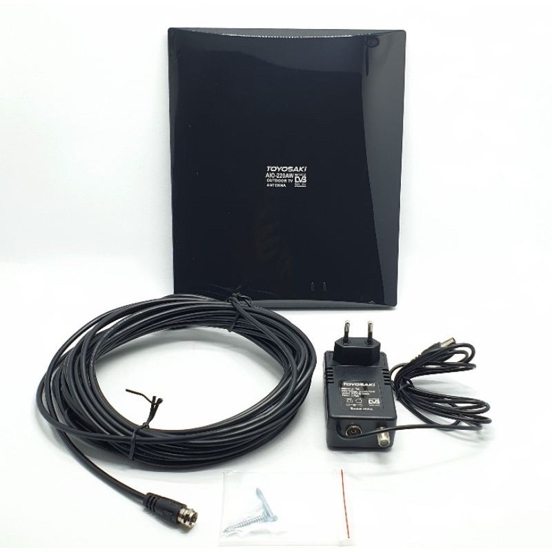 Antena TV Digital Toyosaki Advance Finito bisa dalam / luar. Booster + kabel 10 meter. indoor & outd