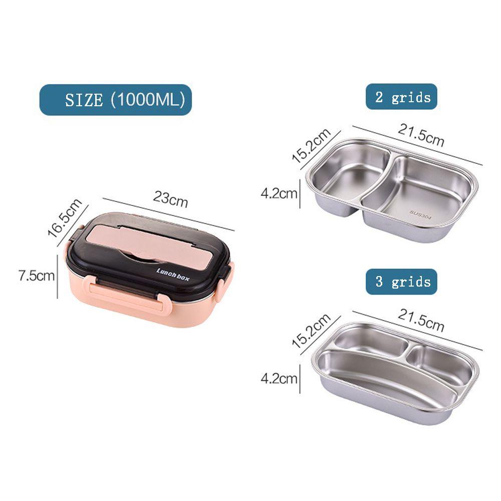 Solighter Lunchbox Portable Compartmentalized Containers Kotak Penyimpanan Piknik