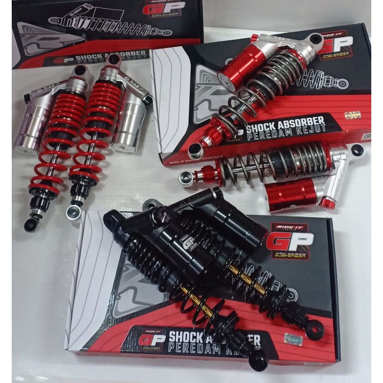 SHOCK/SHOK BELAKANG RIDE IT GP277 TABUNG DOUBLE KLIK REBOUND 280MM/320MM/340MM VEGA TIGER FIZR GL PR