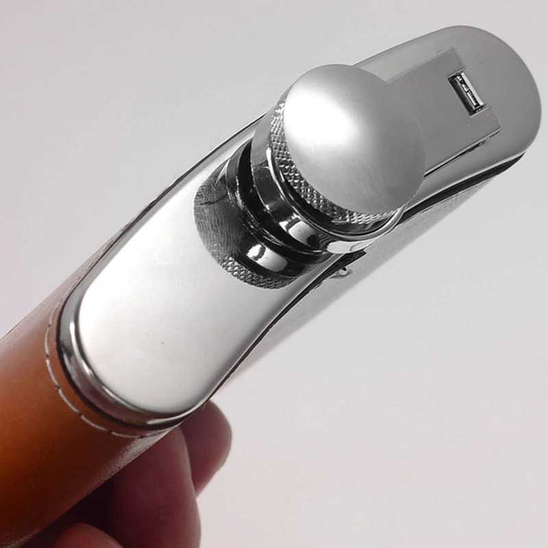 Leather JW Botol Minum Unik Wine Bir Hip Flask Stainless Steel With Corong Sloki Shot