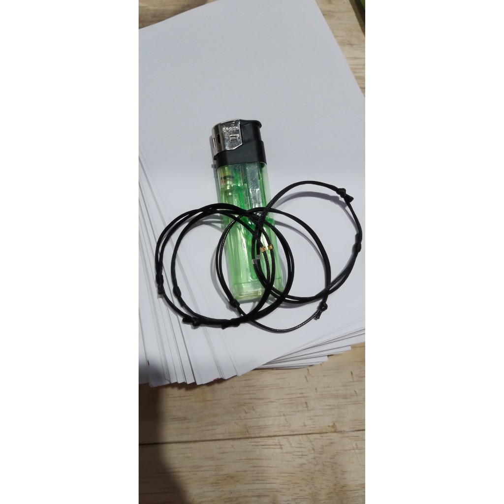 (polos)GELANG HITAM/GELANG TIPIS/POLOS SATIN KOREA 1MM