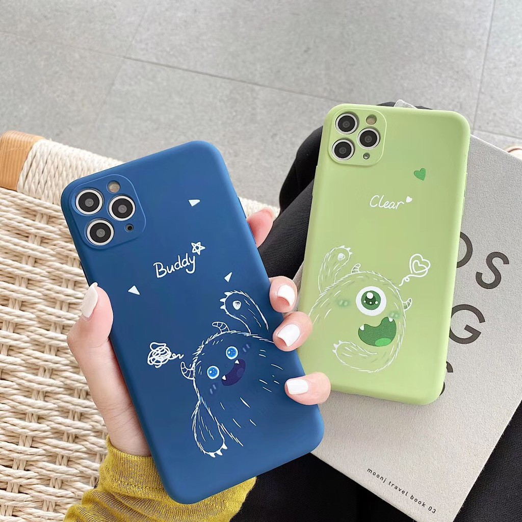 Casing Soft Case Tpu Motif Kartun Lucu Warna Hitam Putih Untuk