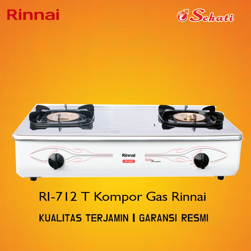 Jual Rinnai Kompor Kompor Gas Kompor Rinnai Kompor Dua Tungku Ri 712 T Bergaransi Indonesia Shopee Indonesia