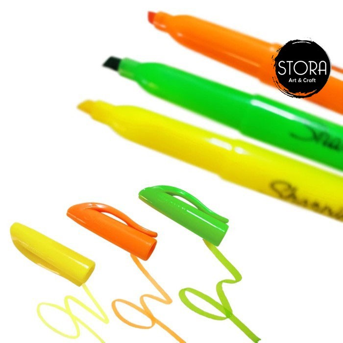 

Sharpie Highlighter Accent Pocket Textliner Teksliner Clip Cap