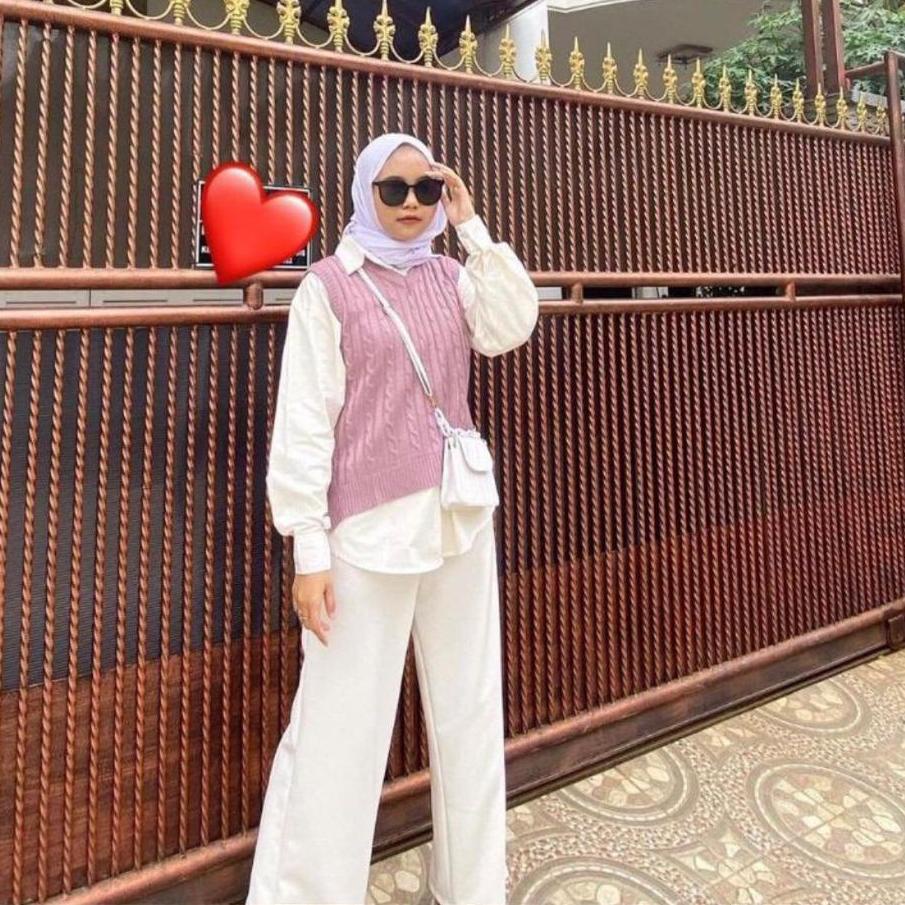 【ORI】 ROMPI RAJUT CABLE / ROMPI RAJUT WANITA TEBAL / VEST ROMPI CABLE / HONEY VEST / VEST CABLE RAJU