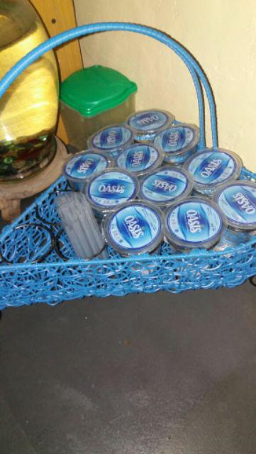 Keranjang Aqua Love - Keranjang Aqua Rotan Sintetis 14 Cup - Keranjang Air Mineral Rotan Cup 14