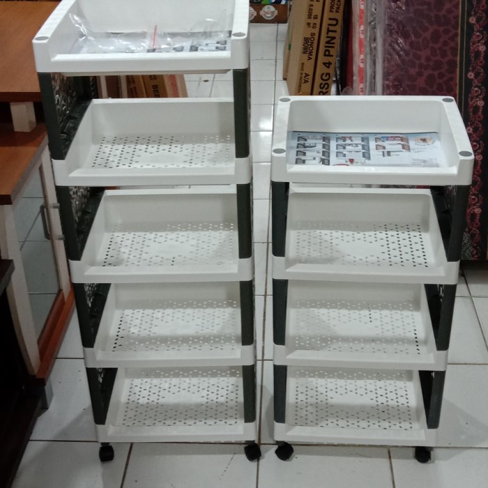 PROMO BISA COD RAK RAK SERBAGUNA/RAK PORTABEL/RAK SUSUN 5/RAK PLASTIK 5SUSUN BESI TERBARU TERLARIS A