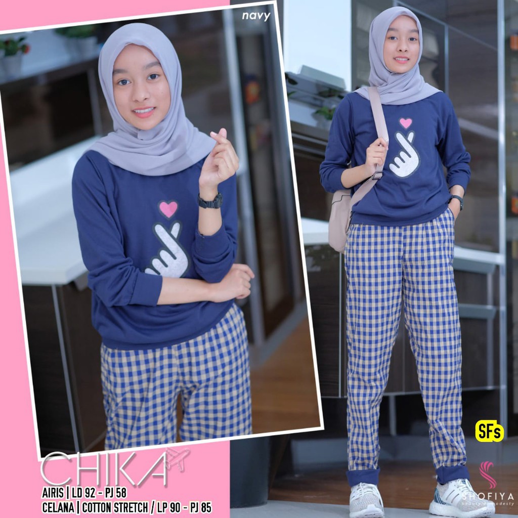 CHIKA Teen - Setelan Baju &amp; Celana Anak Cewek by Shofiya BTC