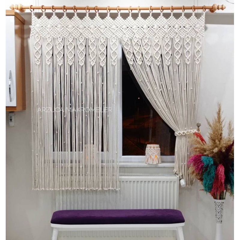 macrame curtain