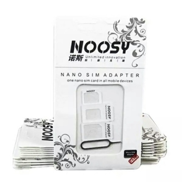 NOOSY SIMCARD ADAPTER 3 in 1 / NOOSY PIN STANDAR MICRO NANO / PEMBUKA SIMCARD