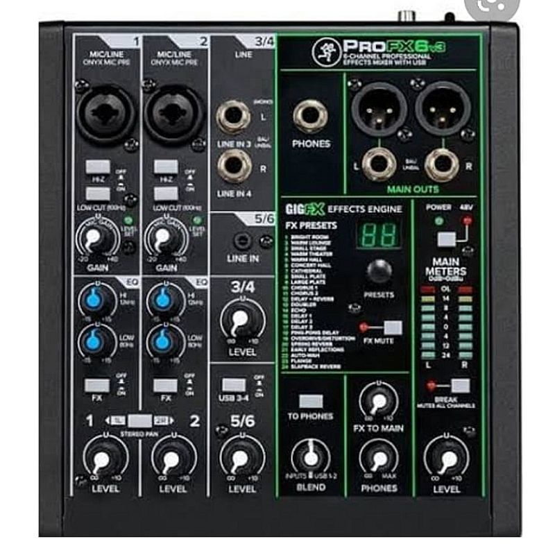 mixer audio MACKIE PRO FX6 v3 FX6v3 ORIGINAL