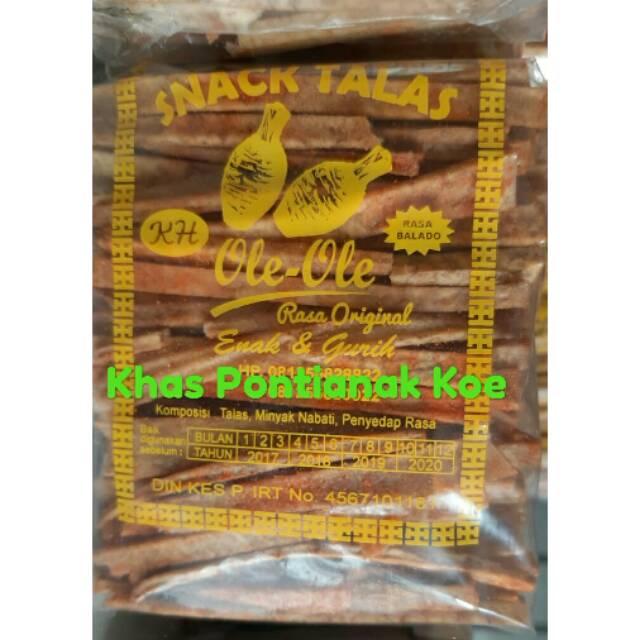 

Stick Keladi / Talas Susun Merk KH Khas Pontianak ukuran kecil