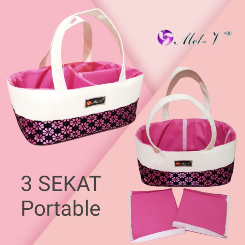 (PAKETAN LENGKAP )   Multipurpose caddy bag baby / Tas Travel Baby  CADDY BAG MEL-V  Art Ck02  Caddy Bag Mel-v Free Cooler bag +pouch + Tissue Cusson