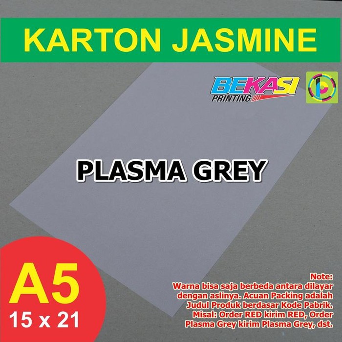 

Unik Kertas Karton Jasmine A5 - PLASMA GREY Berkualitas