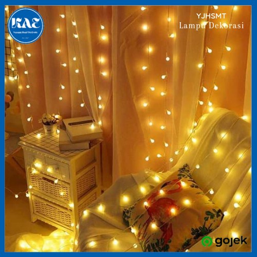 Lampu Hias Dekorasi Rumah Kamar Taman Cherry Ball 10 Meter