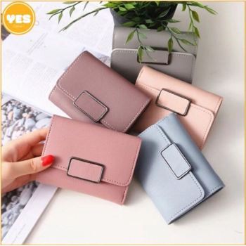 (COD) Dompet Lipat Wanita Women Wallet Fashion Korea MALL SHOPPING