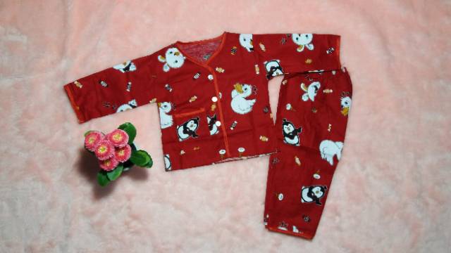 Ss#060 Setelan Piyama Anak bahan Katun Catra 0-1tahun