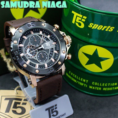 Jam Tangan Pria T5 H 3641G Original