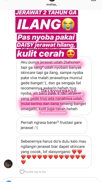 Daisy Organic Strawberry Facemask Face Mask Masker BPOM Original