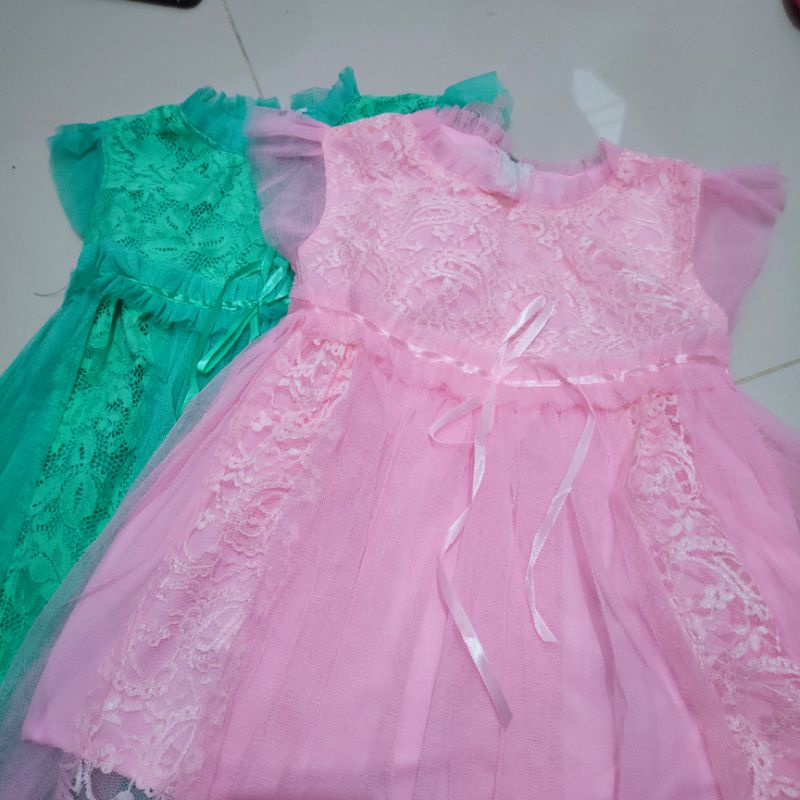 Dress anak 1 2 3 tahun gaun anak cewek perempuan terbaru ( dress ninda nandini )