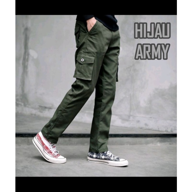 Celana Cargo Panjang Pria Slimfit Original Jumbo 27-38 Terbaru Loreng Army Ufc Terlaris Clana Cowok Kargo Kimpol Termurah Terhits