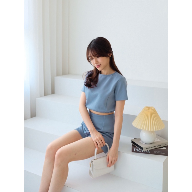 Kadaka T-0397 Crop Top Premium Cotton Stretch